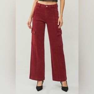 Risen Red Cargo Pants